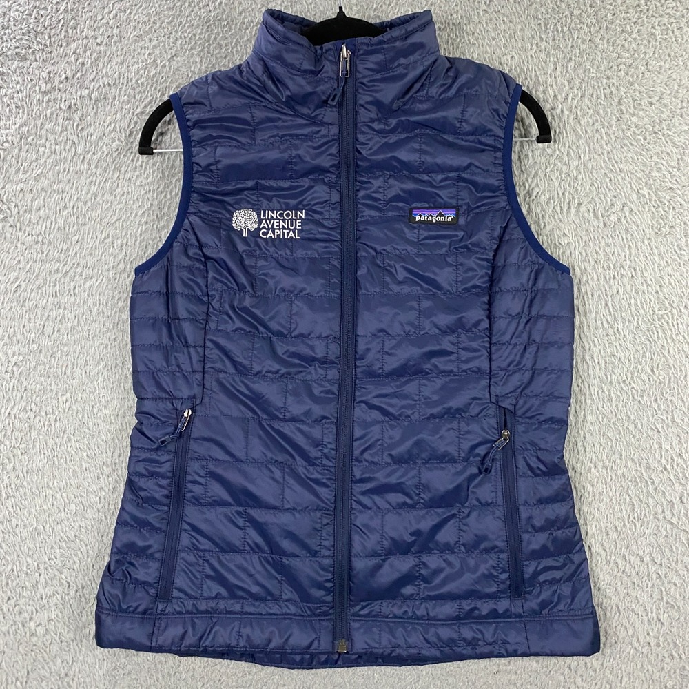 Patagonia Nano Puff Vest Womens Small Insulated Primaloft‎ White 84247